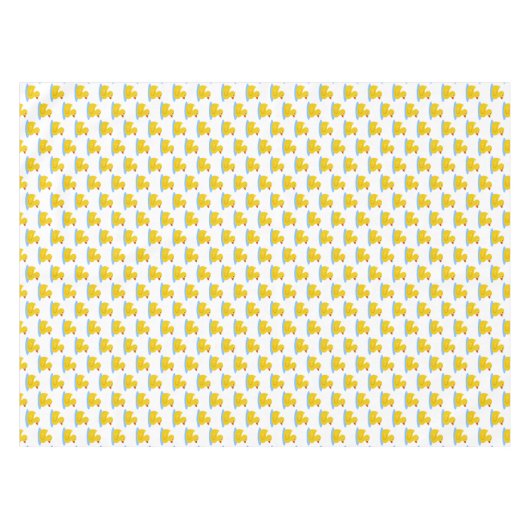 Rubber Duck Baby shower Tafelkleed (Voorkant (Horizontaal))