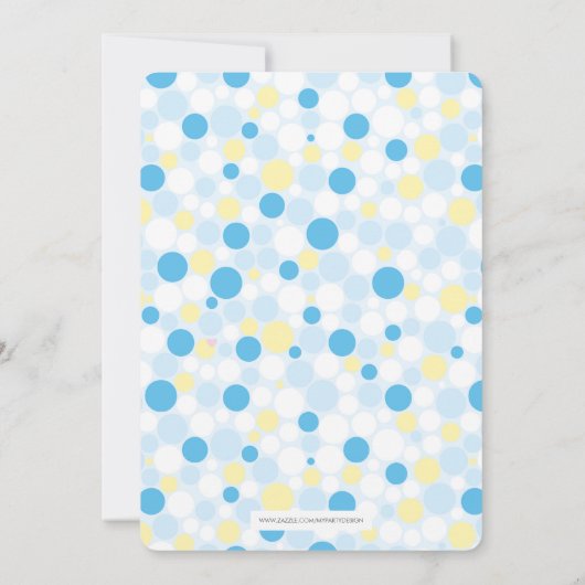 Rubber Duck Baby shower Uitnodiging (Achterkant)