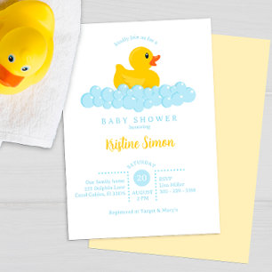 Rubber Duck Baby shower Uitnodiging