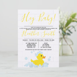 Rubber Duck Baby shower Uitnodiging