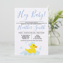 Rubber Duck Baby shower Uitnodiging