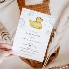 Rubber Duck Baby shower-uitnodiging Kaart