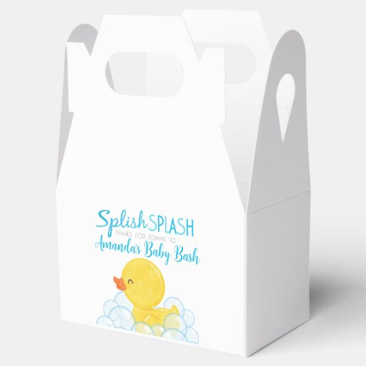 Rubber Duck Baby shower voorkeurskisten Bedankdoosjes (Geopend)