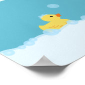 Rubber Duck Baby shower Welkom Poster (Hoek)