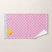 Rubber Duck Badhanddoek Set | Roze en gele Ducky Bad Handdoek (Handdoek)