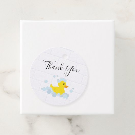 Rubber Duck Bedankjes Labels (In situ)