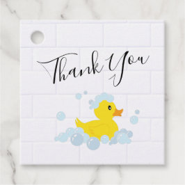 Rubber Duck Bedankjes Labels