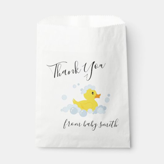Rubber Duck Bedankzakje (Voorkant)