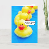 Rubber Duck Birthday Humor Kaart (Voorkant)