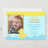 Rubber Duck Birthday Invitations Kaart (Voorkant)