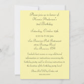 Rubber Duck Birthday Party Invitation Kaart (Achterkant)