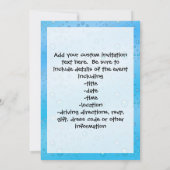 Rubber Duck Blue Bubbles Aangepaste Kinderen Kaart (Achterkant)