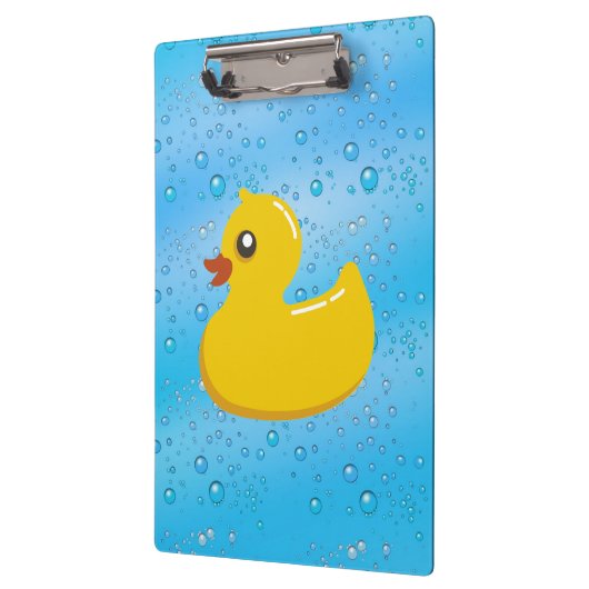 Rubber Duck Blue Bubbles Aangepaste Kinderen Klembord (Links)