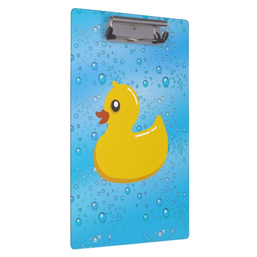 Rubber Duck Blue Bubbles Aangepaste Kinderen Klembord (Rechts)