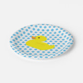 Rubber Duck Blue Dot Paper Bord (Gekanteld)
