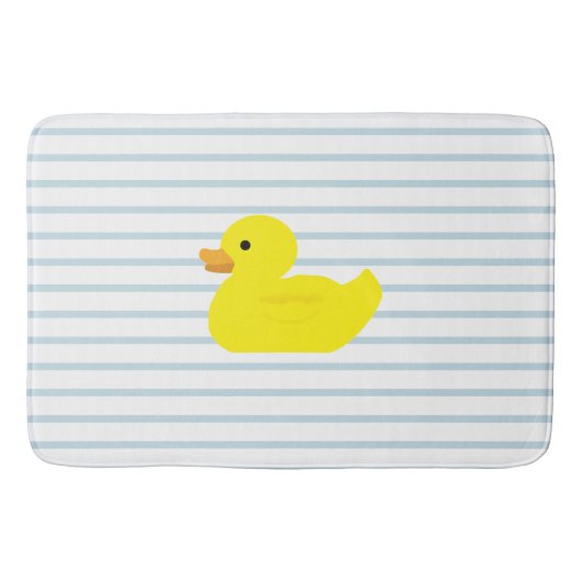 Rubber Duck Blue Stripe Badmat (Voorkant)