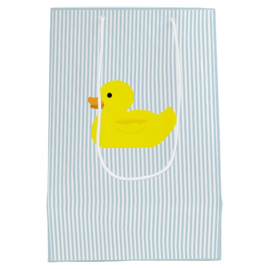 Rubber Duck Blue Stripe Medium Cadeauzakje (Achterkant)