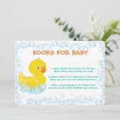 Rubber Duck Boek voor Baby Kaart (Staand voorkant)
