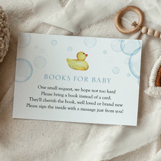 Rubber Duck Boeken voor Baby insert kaart