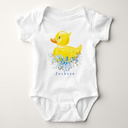 RUBBER DUCK Boy First Birthday T-Shirt Baby (Voorkant)