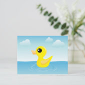 Rubber Duck Briefkaart (Staand voorkant)