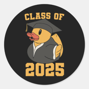 Rubber Duck CL van 2025 Senior 2025 Afstuderen Jaa Ronde Sticker