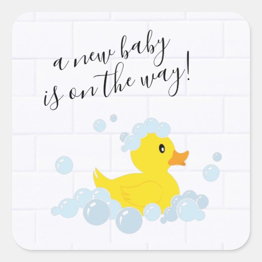 Rubber Duck Classic Ronde Sticker (Voorkant)