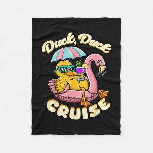 Rubber Duck Cruise Bemanning Cruisen Familie Vakan Fleece Deken