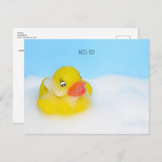 Rubber Duck Custom Briefkaart (Voorkant / Achterkant)