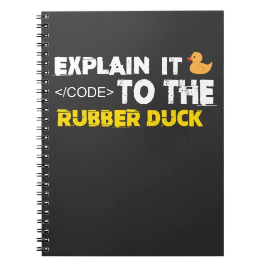 Rubber duck debugger Coder Software Engineering Notitieboek (Voorkant)