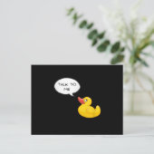 Rubber Duck Debugging Aankondigingskaart (Staand voorkant)