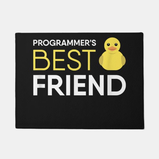 Rubber Duck Debugging Programmers Beste Vriend Deurmat (Voorkant)