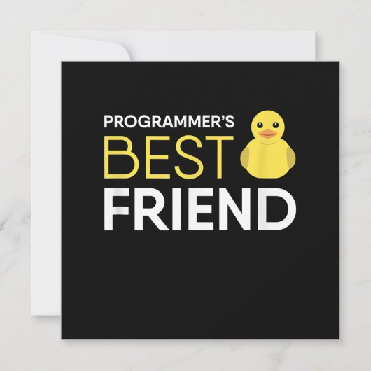 Rubber Duck Debugging Programmers Beste Vriend Kaart (Voorkant)