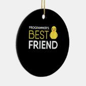 Rubber Duck Debugging Programmers Beste Vriend Keramisch Ornament (Rechts)