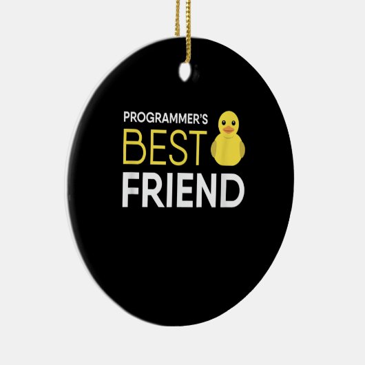 Rubber Duck Debugging Programmers Beste Vriend Keramisch Ornament (Rechts)