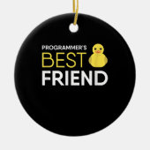 Rubber Duck Debugging Programmers Beste Vriend Keramisch Ornament (Voorkant)
