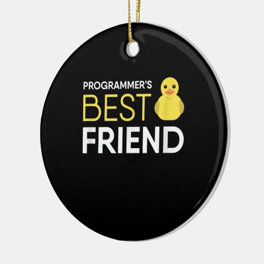 Rubber Duck Debugging Programmers Beste Vriend Keramisch Ornament (Links)