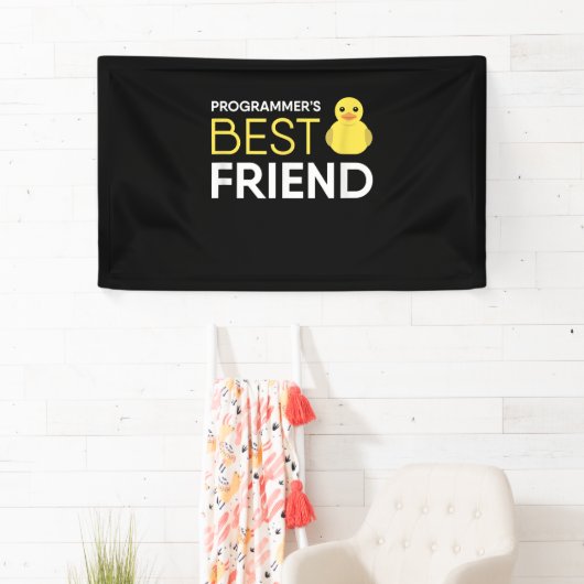 Rubber Duck Debugging Programmers Beste Vriend Spandoek (Insitu)