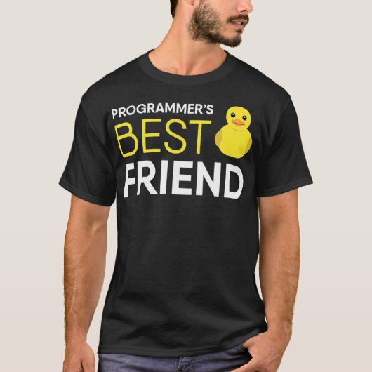Rubber Duck Debugging Programmers Beste Vriend T-shirt (Voorkant)