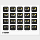 Rubber Duck Debugging Programmers Beste Vriend Vierkante Sticker (Vel)