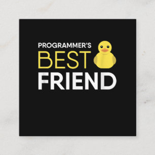Rubber Duck Debugging Programmers Beste Vriend Vierkante Visitekaartje