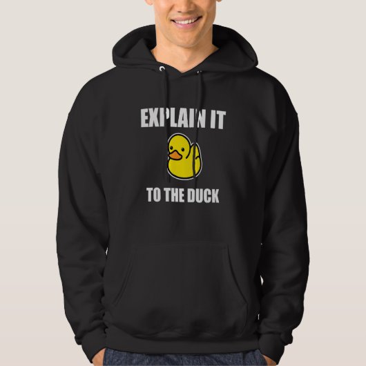 Rubber Duck Debugging verklaren het aan de Duck Pr Hoodie (Voorkant)