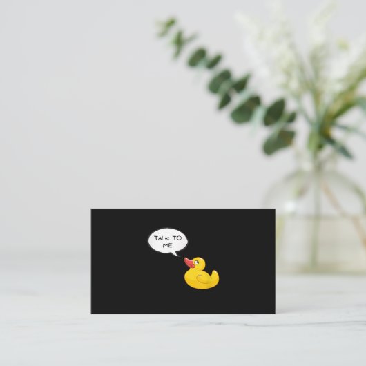 Rubber Duck Debugging Visitekaartje (Staand voorkant)