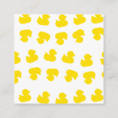 Rubber Duck Diaper Raffle Informatiekaartje (Achterkant)