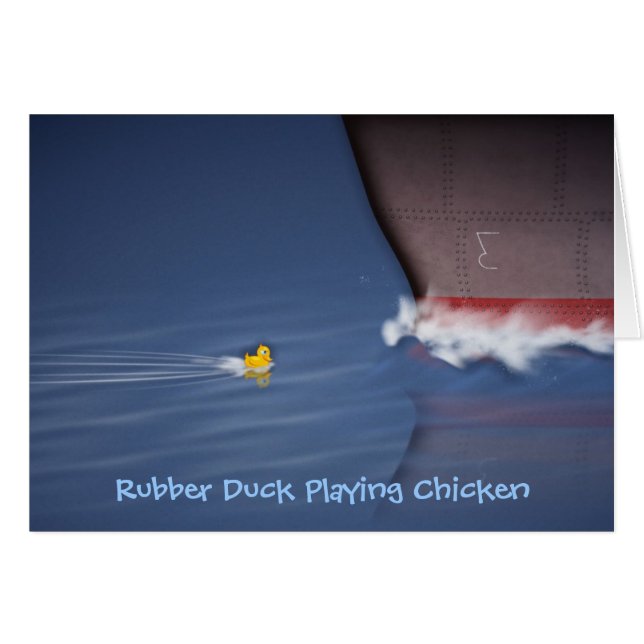 Rubber Duck die Chicken (Voorkant Horizontaal)