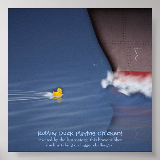 Rubber Duck die Chicken Poster (Voorkant)