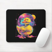 Rubber Duck Disco Muziek Dansen Rubber Duckie Disc Muismat (Met muis)