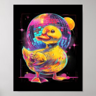 Rubber Duck Disco Muziek Dansen Rubber Duckie Disc Poster