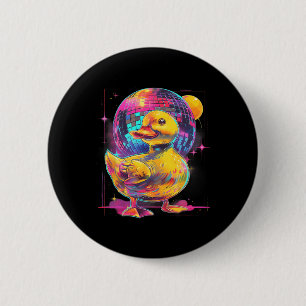 Rubber Duck Disco Muziek Dansen Rubber Duckie Disc Ronde Button 5,7 Cm