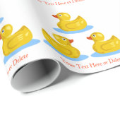 Rubber Duck Duckies zwemmen Optionele aangepaste t Cadeaupapier (Rol Hoek)